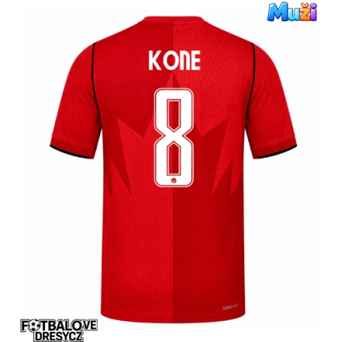 Kanada Ismael Kone #8 Domácí Dres MS 2026 Krátký Rukáv Kanada Ismael Kone #8 Domácí Dres MS 2026 Krátký Rukáv